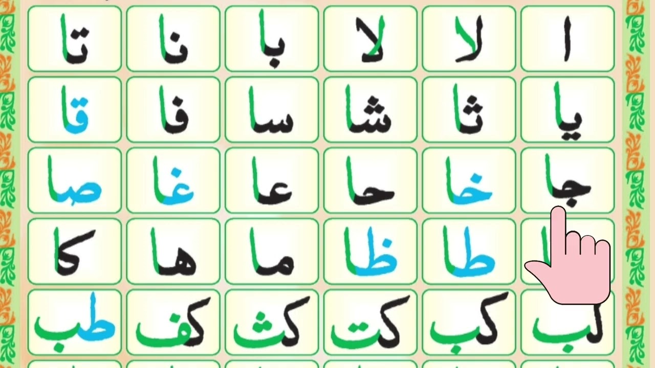نورانی قاعدہ سبق |P#01 |حروفِ تہجی کی مکمل مشق | Noorani Qaida Lesson | Arabic Letters for Beginners