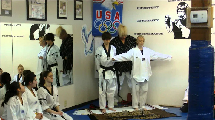 Gabe Willis and Julia Barnard Black Belts