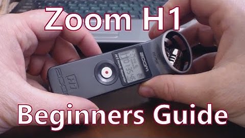 Zoom H1 Handy Recorder Beginners Guide - Quality Audio For Video & Podcasts