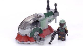 LEGO Star Wars Boba Fett's Starship Microfighter 75344 review! So dang good, save 2 tiny details