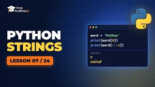 Python Strings and f-Strings | Python Course (7/24)