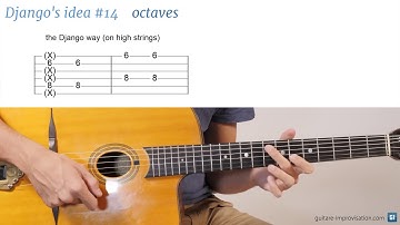 Django Reinhardt lick #14 : Octaves