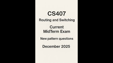 CS407 Current MidTerm Paper New Pattern Questions- December 2025