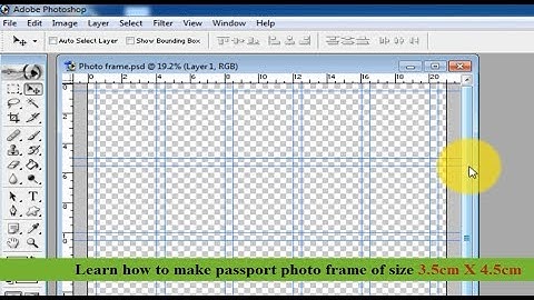 How to Prepare Passport Photo Frame for Printing Photos 🔥🔥🔥