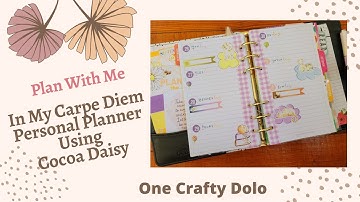 Plan With Me In My Carpe Diem Personal Planner Using Cocoa Daisy