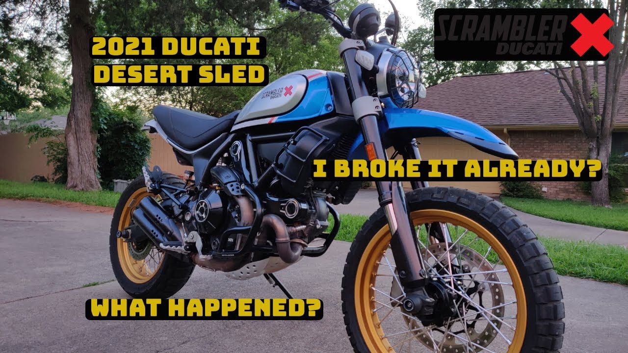 I BROKE MY 2021 DUCATI SCRAMBLER DESERT SLED-Moab Riding Aftermath, what happened?