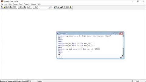 Foxpro-how to replace and delete the records