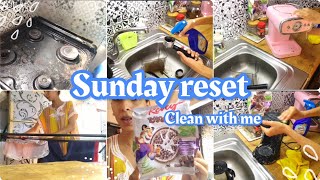 Sunday reset ||Clean with me?روتين تحفيزي خليت كلشي كيشعل ✨تنظيف الأجهزة الكهربائية للمطبخ