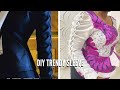 DIY LATEST TRENDY SLEEVE DESIGN| HOW TO CUT AND SEW A SMOCKED SLEEVE; Canadian smocked design