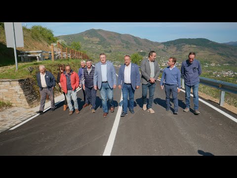 Diputación finaliza la primera fase de mejora de la carretera LE5220 entre Corullón y su mirador