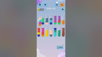 Water color sort level 163..walkthrough solution..SUBSCRIBE for more videos