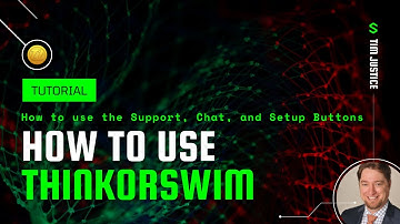 Thinkorswim (TOS) Tutorial: How to use the Support, Chat, and Setup Buttons in Thinkorswim