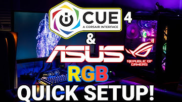 How to install ICUE 4 and ASUS Armoury Crate! ICUE and ASUS Aura 2021 setup!