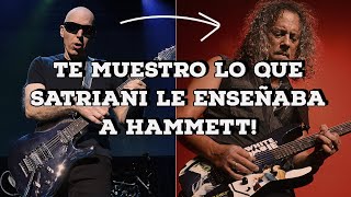 Qué le enseñó Satriani a Hammett cuando le daba lecciones?