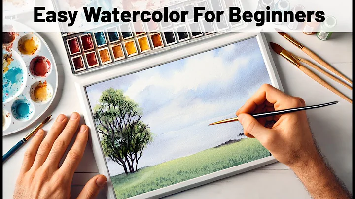 How to Paint a Watercolor Landscape and Sky for Absolute Beginners