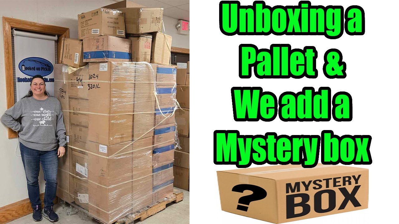 Unboxing a pallet and We even add a mystery box at the end of the ...