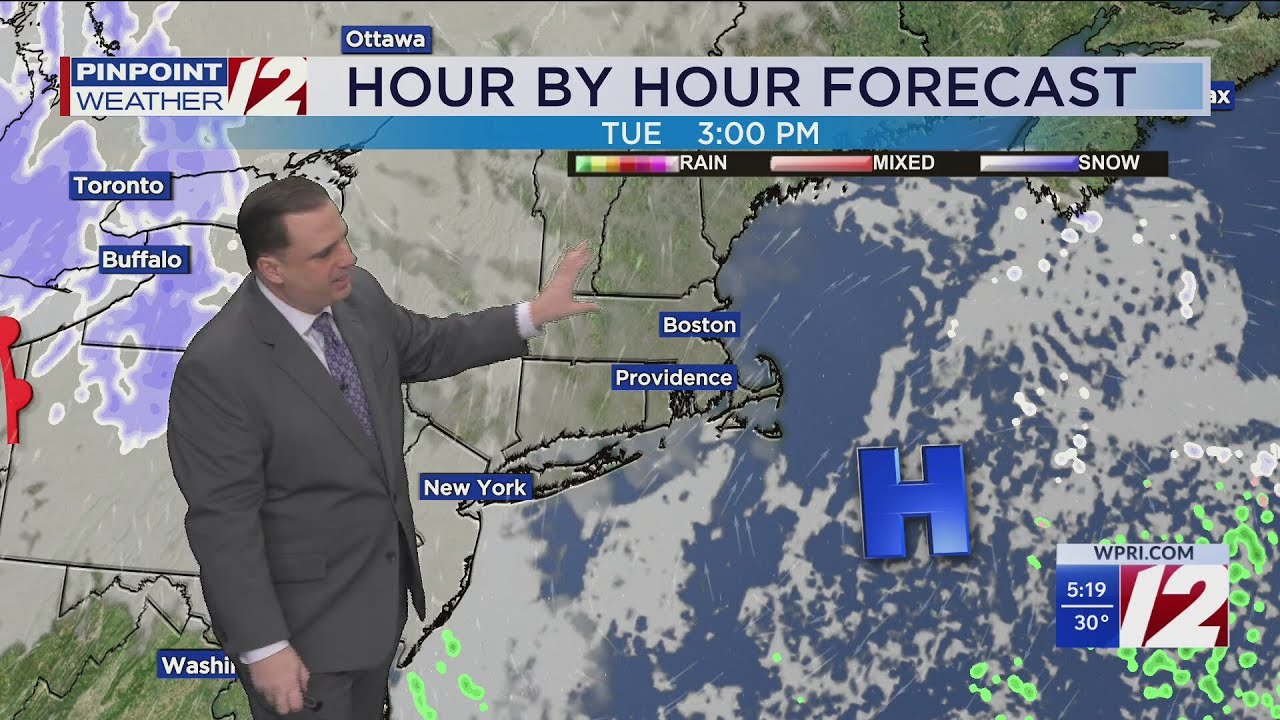 WPRI 12 Weather Forecast for 12/8/25: Cold and blustery today - YouTube