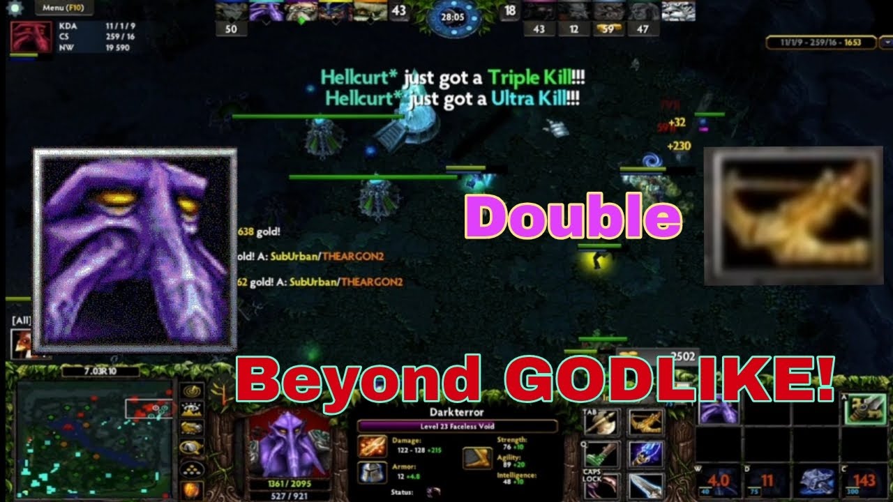 ⏳ Faceless Void Freezes Time | DotA 1 Gameplay.. Enjoy🌹