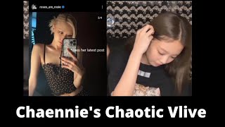 Chaennie's Chaotic Vlive #Jennie #Rosé #vlive Resimi