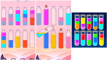 Sort Colour Puzzle 3D Gameplay 8, Android Games Gameplay ios Walkthrough Simulator Think Brain