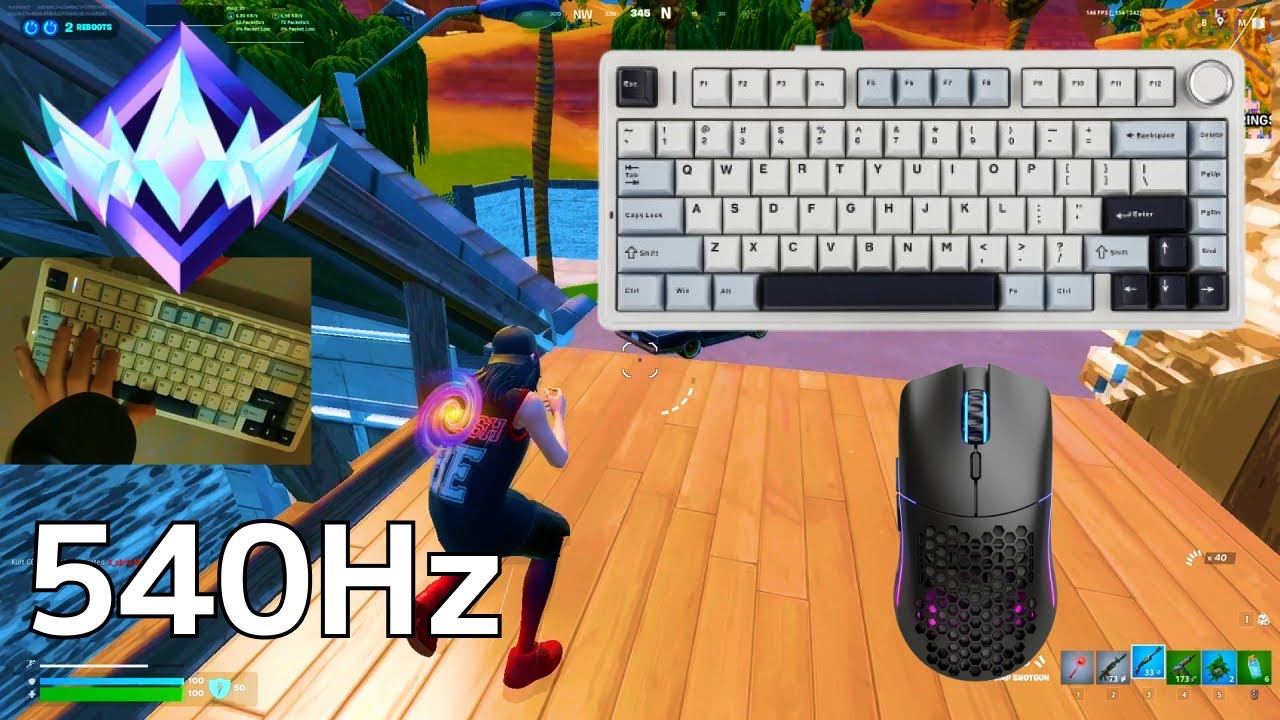 AULA F75 ASMR 😴 Fortnite Zero Build Reload 🏆 Satisfying 360 FPS 4K ...