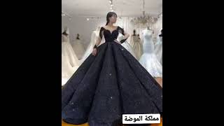 عشاق لون الاسود فستان عرس ب لون الاسود👗🖤