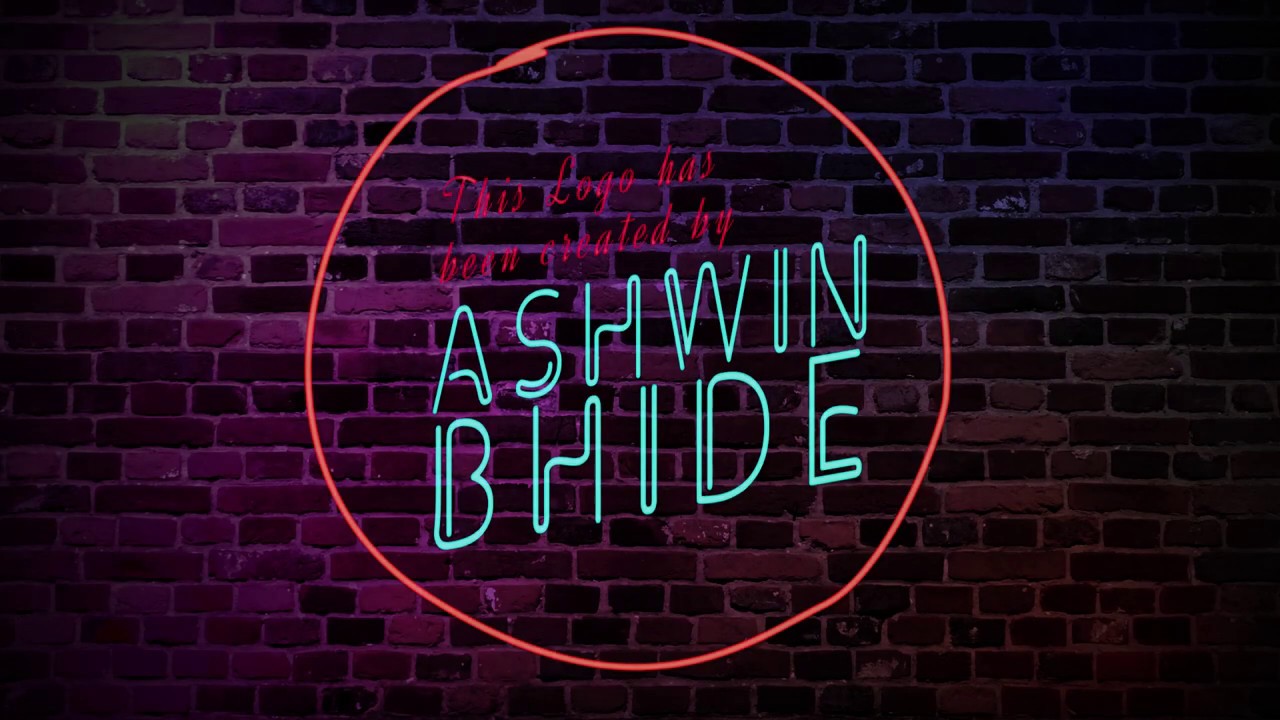 Neon Lights Logo Animation