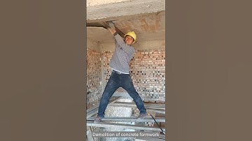 Demolition of concrete formwork
