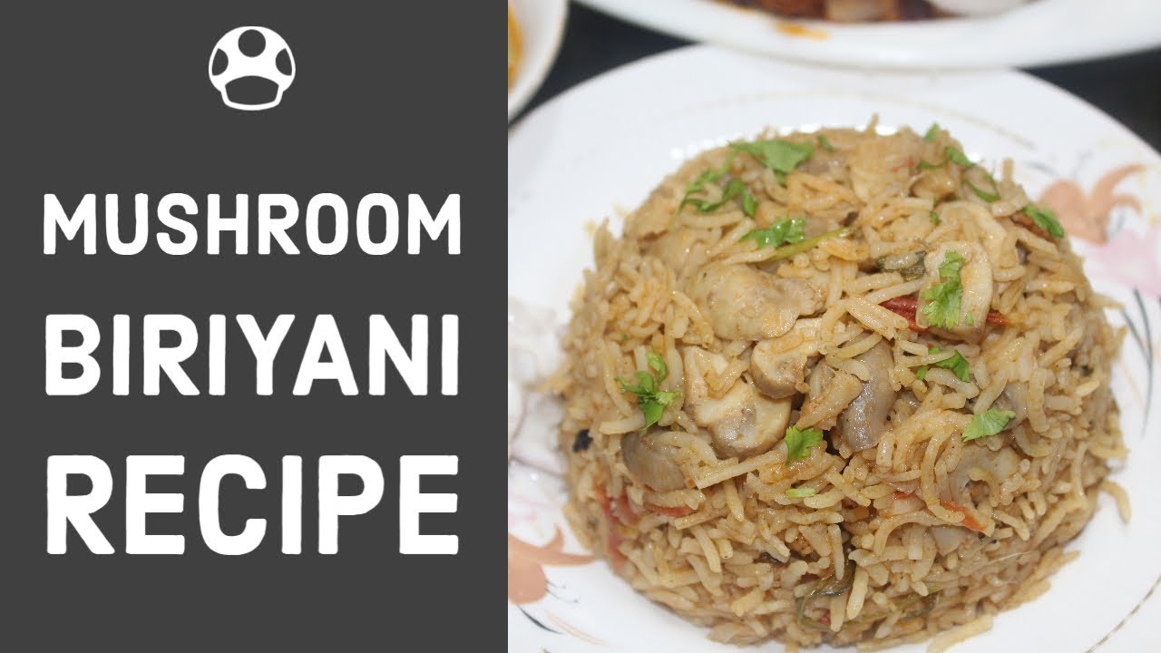Mushroom Biryani Recipe in Tamil / How to make Mushroom Biryani in