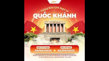 Thông báo nghỉ lễ Quốc Khánh 2/9!