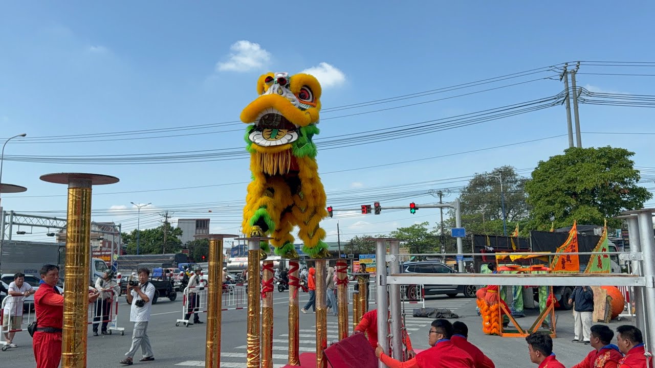 Múa Lân Bình Dương 2026 ! Lsr Nhơn Nghĩa Đường biểu diễn tại VSIP 1 quá đình 