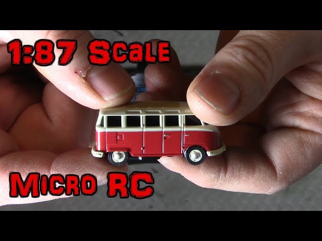 1:87 Scale Carson Micro RC VW T1 Samba Bus - YouTube