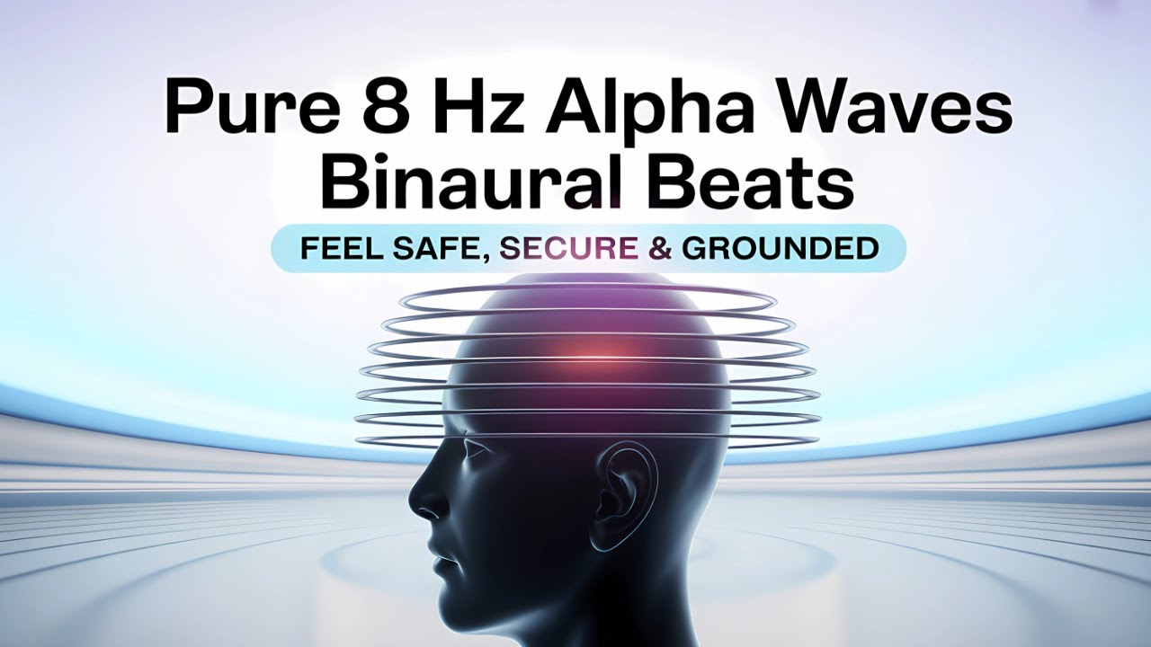 PURE 8 Hz Alpha Waves Binaural Beats: Feel Safe, Secure & Grounded ...