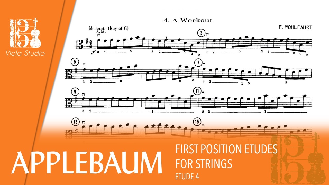 APPLEBAUM | First Position Etudes for Strings - ETUDE 3