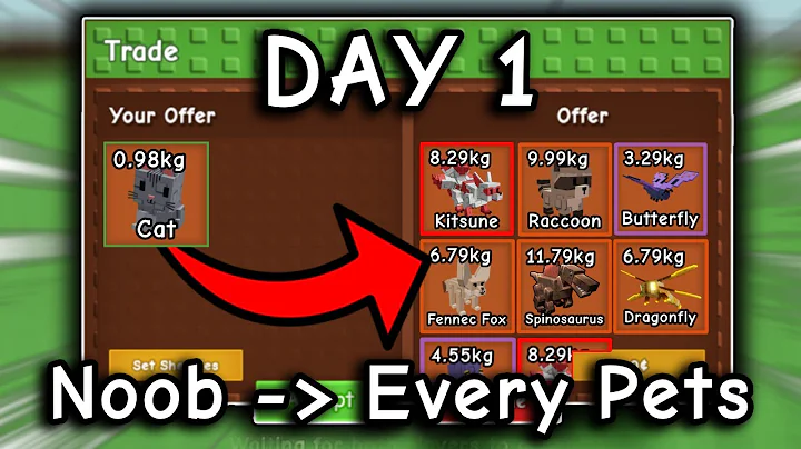 Noob To Every Pets with TRADING.. #1 [Grow A Garden] (roblox)
