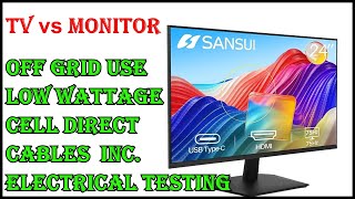 24 Monitor To Cell Phone  Hookup -  For Off Grid Use - SANSUI  ES-24F1