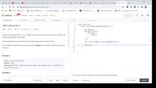 Leetcode - Duplicate Zeros