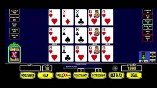 #117 Practice Super Times Pay Bonus Poker - 100 hand session screenshot 1