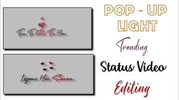 Pop Up Text Lyrics Video Editing Alight Motion | Pop Up Light Effect Status | Alightmotion Tutorials