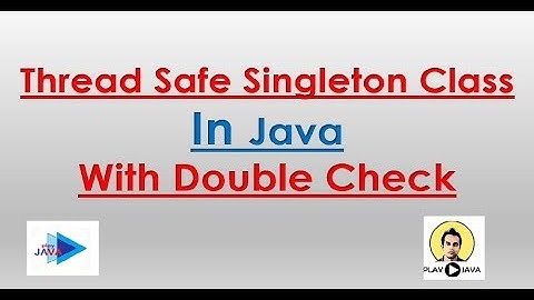 Thread Safe Singleton Class In Java With Double Check.