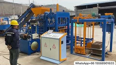 QT4-15 Block machine testing before delivery