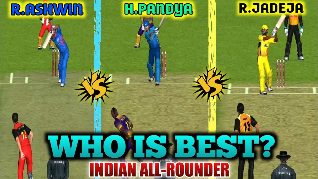 WHO IS BEST? indian all rounder Ashwin vs pandya vs jadeja