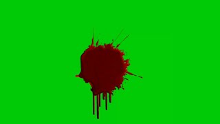 6 awesome blood splatter green screen effects footage