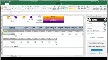 TSI Link Report Creator - How to use the A-B Comparison Workbook