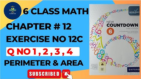 Wiskunde klas 6 | Hoofdstuk 12 | Oefening 12C vraag nr. 1-4 || Nieuwe aftelling derde editie | Ox...