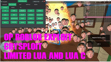 Roblox Hack:Chrysploit(Patched) LUA C and Limited LUA Script Executor