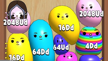 Max level and max numbers ( 4Dd, 8Dd, 16Dd, 32Dd and 64Dd unlock ) - blob merge 3d