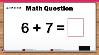 Quick Math Challenge - Test Your Arithmetic Skills Now! Easy Math Quiz