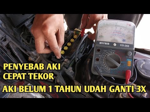 Penyebab Aki Motor Honda Beat, Vario Karbu Cepat Tekor Dan Drop.. 