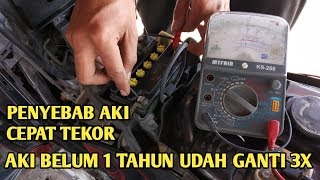 Penyebab Aki Motor Cepat Soak / Cepat Mati Dan Cepet Ngedrop